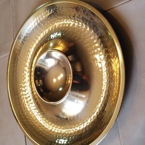 3/$25 Gold Metal Serving Plate